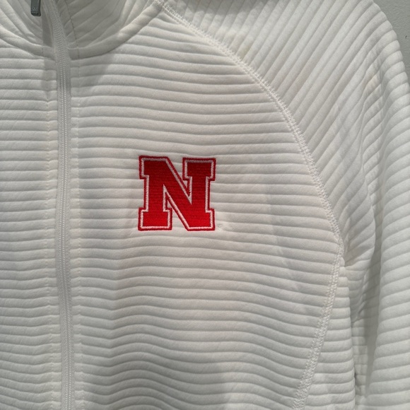 Nebraska Cornhuskers Adidas White Jacket - Picture 2 of 4
